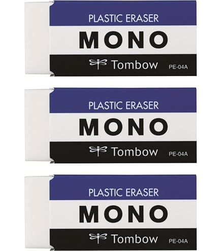 Amazon.co.jp: トンボ鉛筆 消しゴム MONO PE01 5個 JCA-561 : おもちゃ